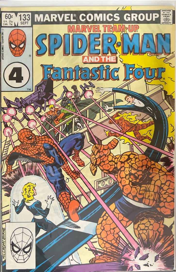 Marvel Team-Up, #133, Spider-Man and the Fantastic Four (Marvel Comics, 1983) - Direct Edition