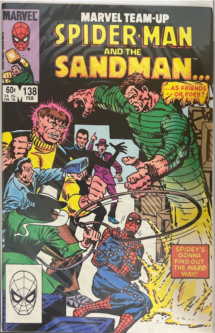 Marvel Team-Up, #138, Spider-Man and the Sandman (Marvel, 1984) - Direct Sales