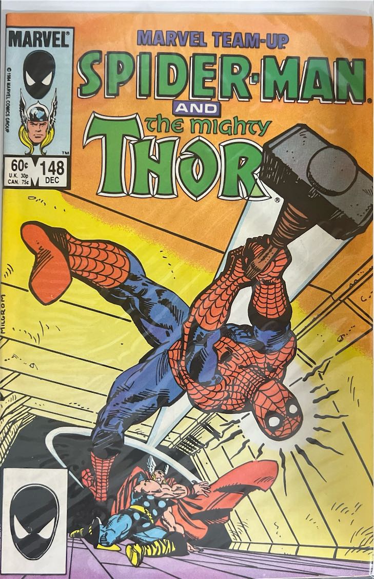 Marvel Team-Up, #148, Spider-Man and the Mighty Thor (Marvel, 1984) - Direct Sales