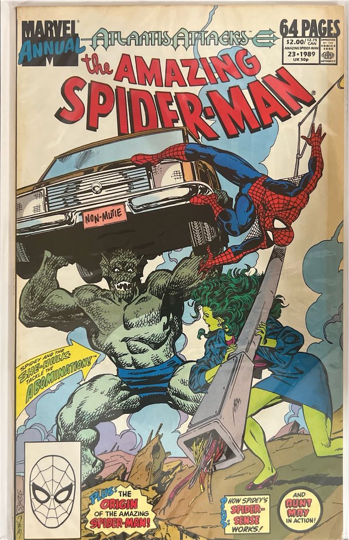 The Amazing Spider-Man, Annual #023, Atlantis Attacks (Marvel, 1989) - Direct Edition