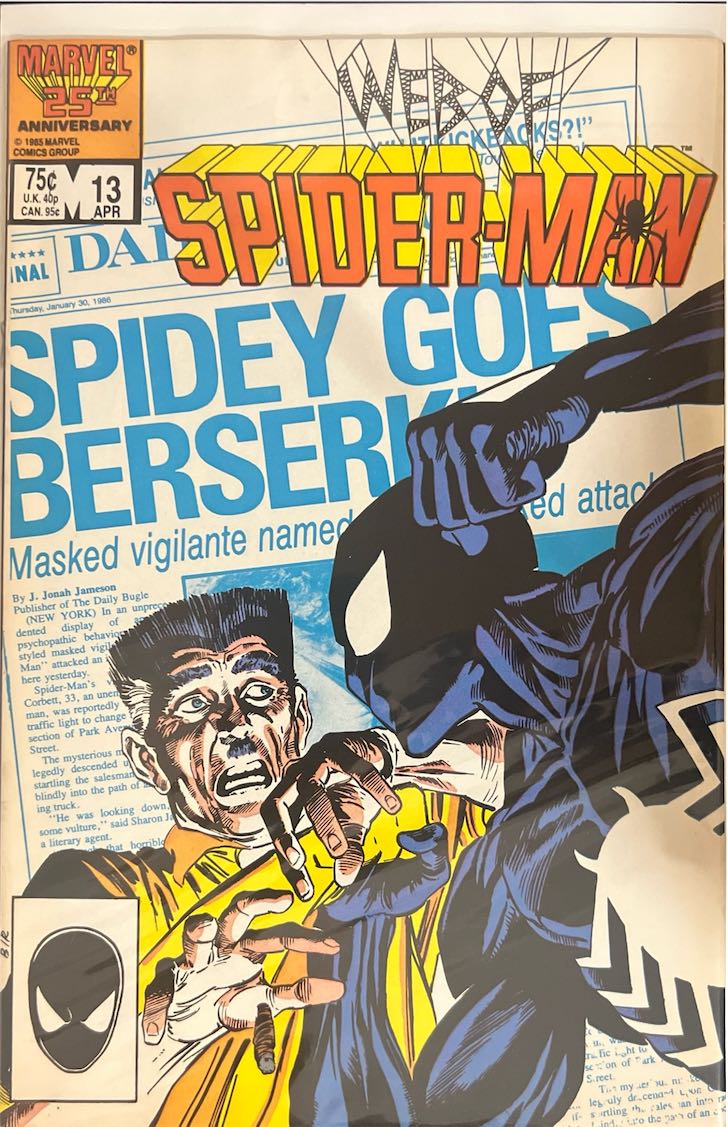 Spider-Man, #013, Spidey Goes Berserk! (Marvel, 1986) - Direct Edition