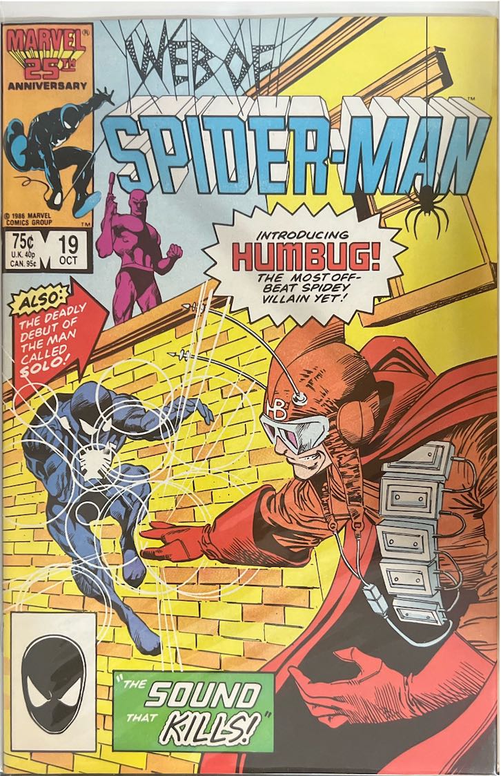 Web of Spider-Man, #019, Introducing Humbug! (Marvel, 1986) - Direct Sales