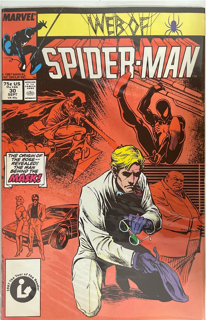 Web of Spider-Man, #030, The Origin of The Rose (Marvel, 1987) - Direct Sales