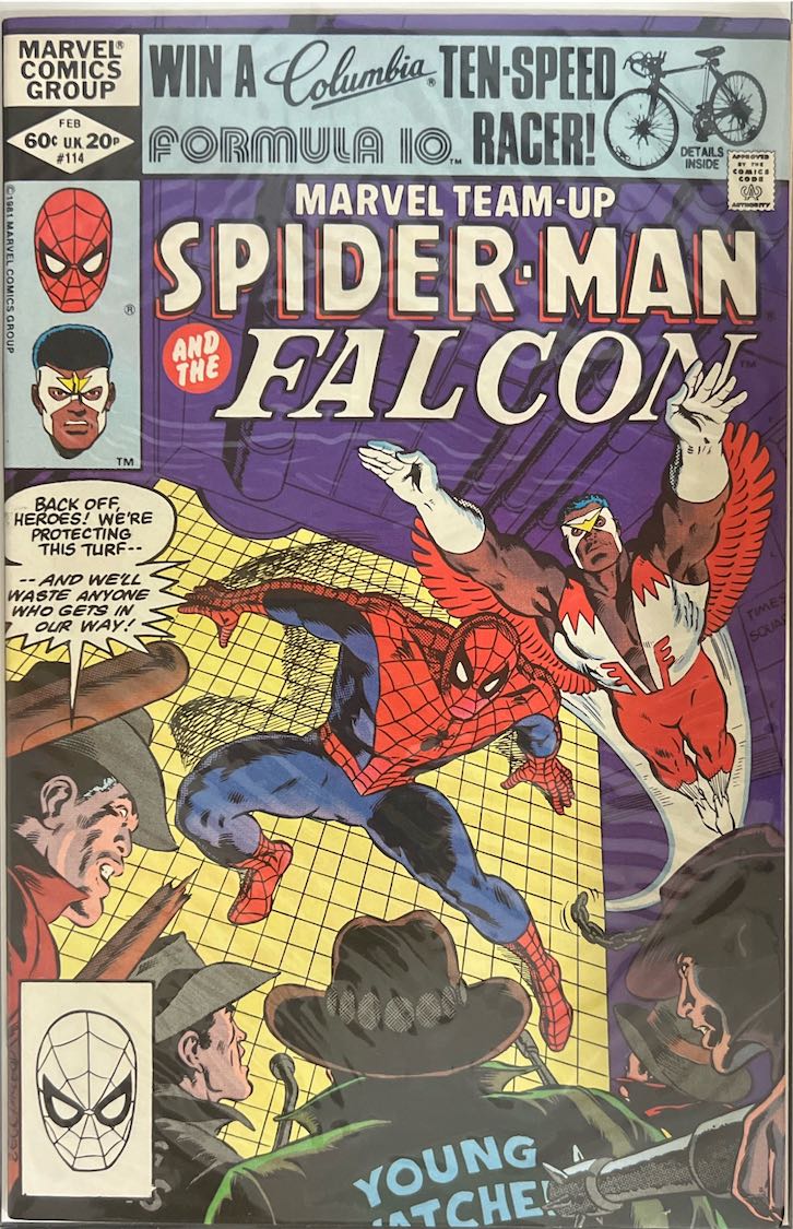 Marvel Team-Up, #114, Spider-Man and The Falcon (Marvel, 1982) - Newsstand Edition