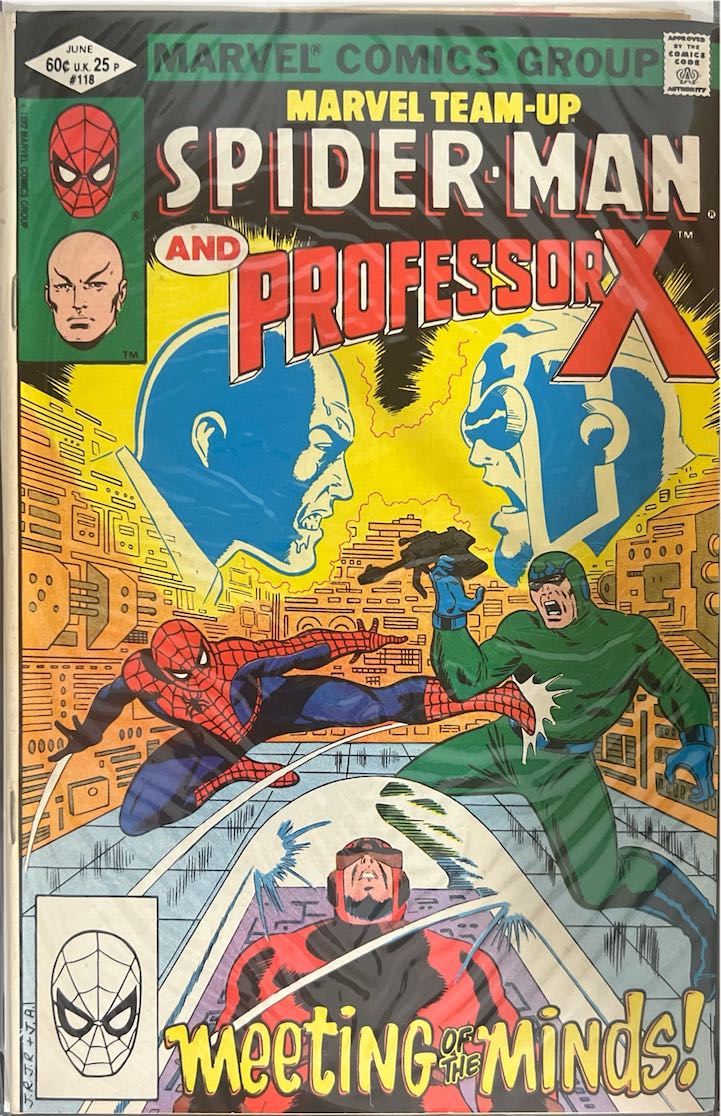 Marvel Team-Up, #118, Spider-Man and Professor X (Marvel Comics, 1982) - Direct Edition