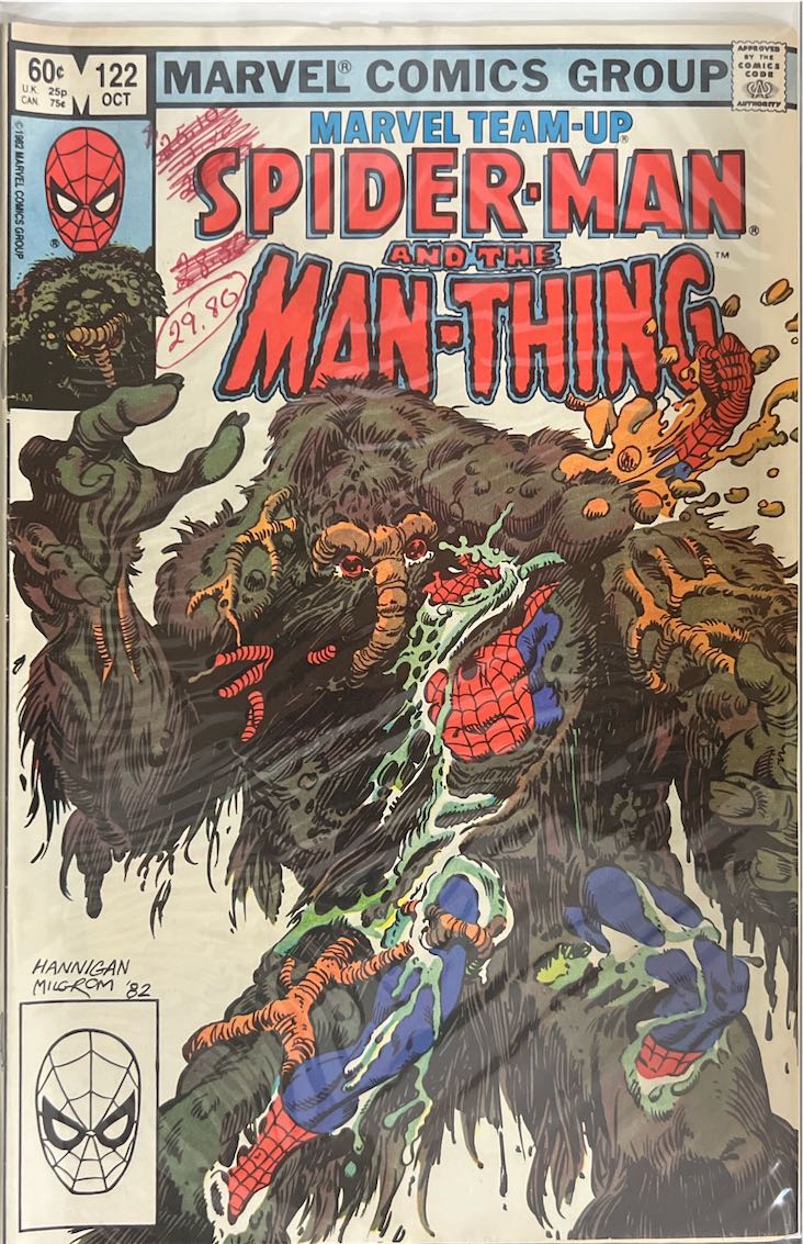 Marvel Team-Up, #122, Spider-Man and the Man-Thing (Marvel Comics, 1982) - Direct Edition