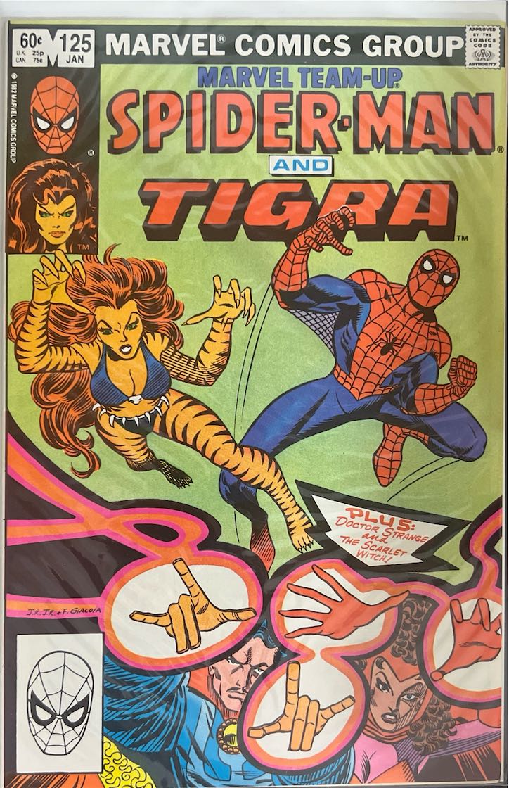 Marvel Team-Up, #125, Spider-Man and Tigra (Marvel, 1983) - Newsstand