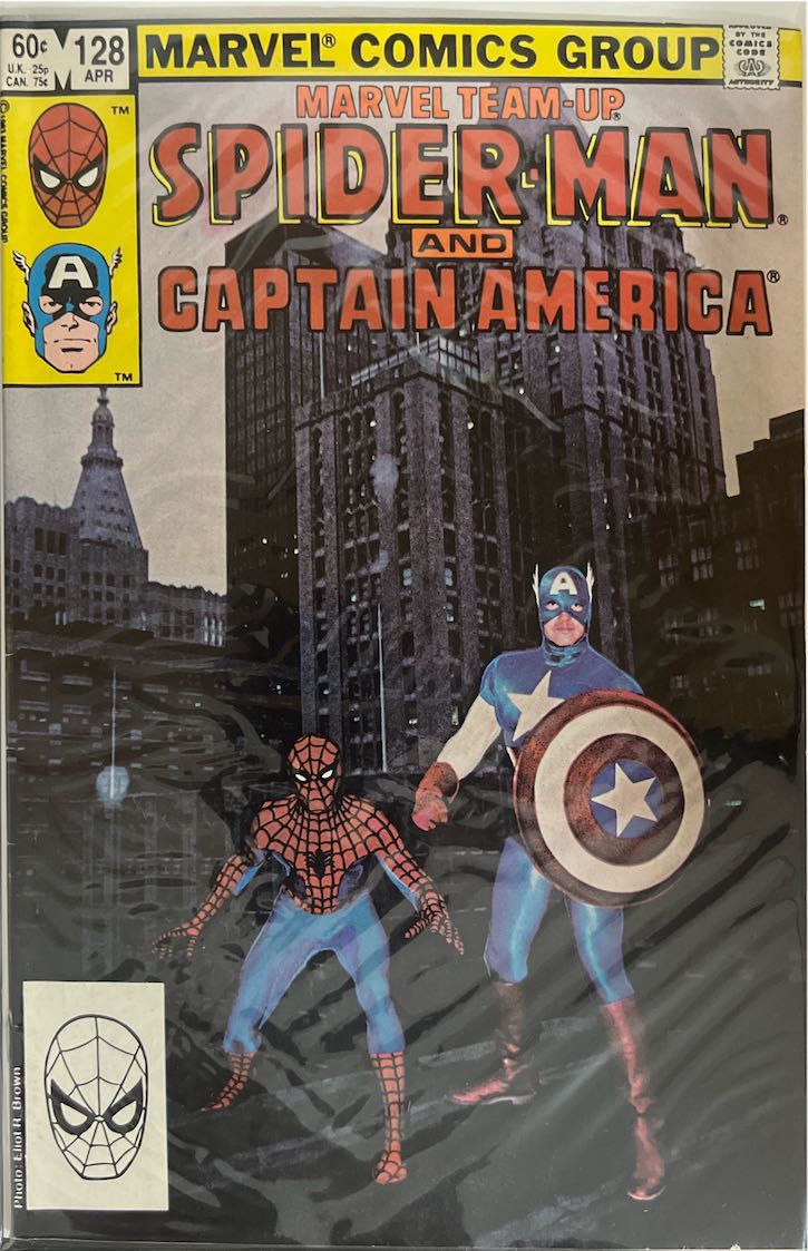 Marvel Team-Up, #128, Spider-Man and Captain America (Marvel, 1983) - Direct Edition