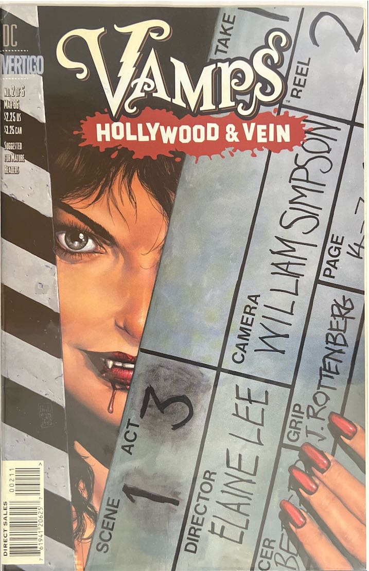 Vamps, #002, Hollywood & Vein (Vertigo, 1996) - Direct Sales