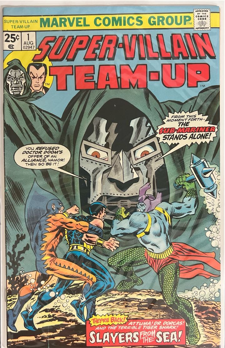 Super-Villain Team-Up, #001, Slayers from the Sea! (Marvel Comics, 1975) - Direct Sales