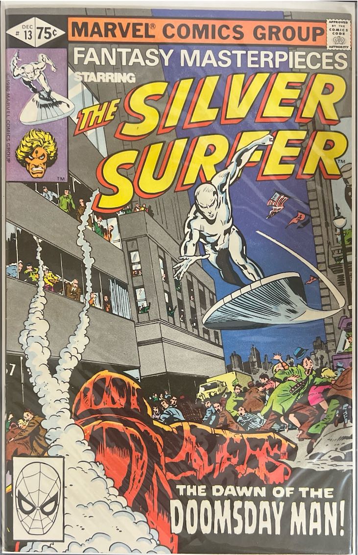 Fantasy Masterpieces Starring The Silver Surfer, #013, The Dawn of the Doomsday Man! (Marvel Comics Group, 1980) - Direct Edition