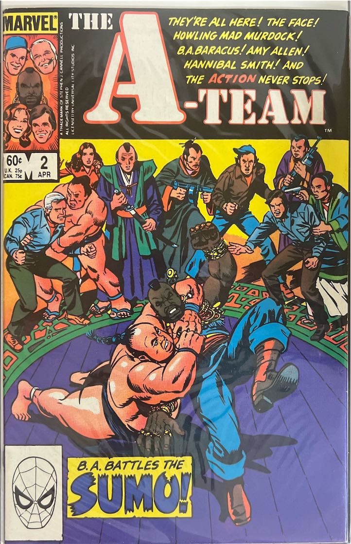 The A-Team, #002, B.A. Battles the Sumo! (Marvel, 1984) - Direct Sales Edition