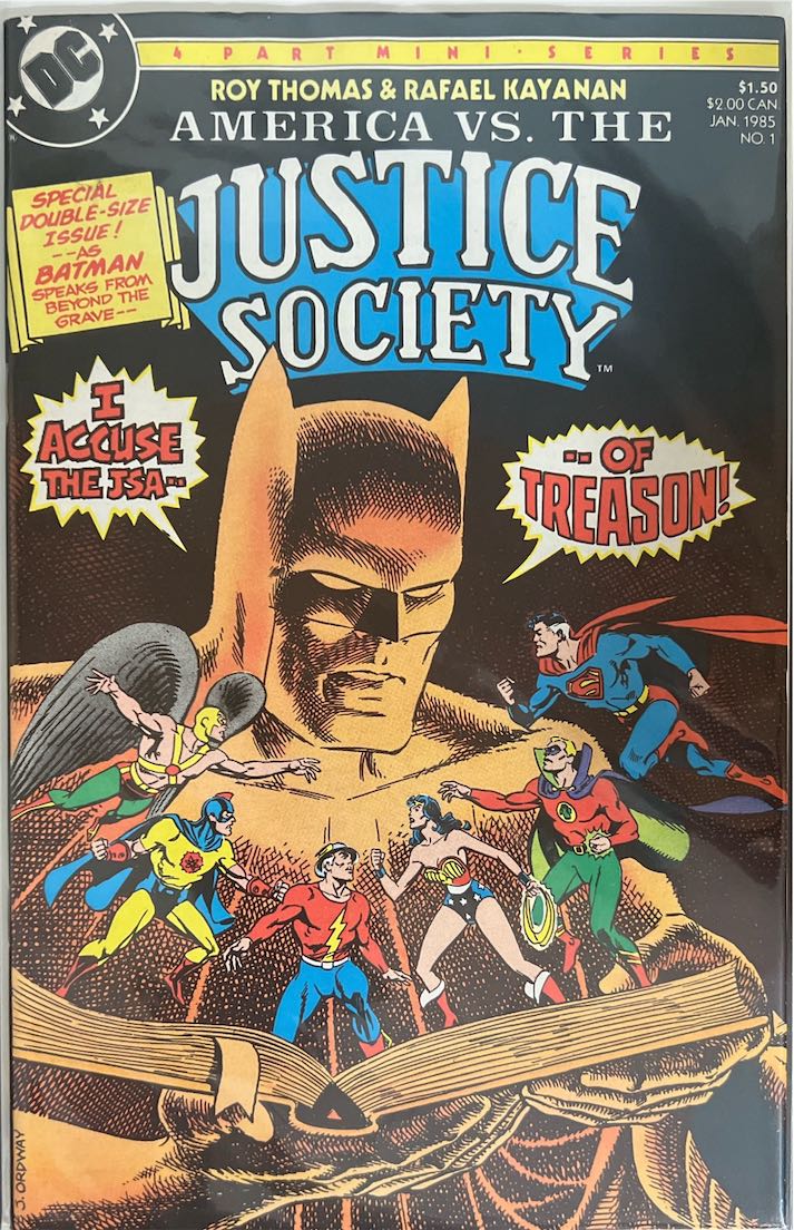 America vs. The Justice Society, #001 (DC Comics, 1985) - Direct Edition