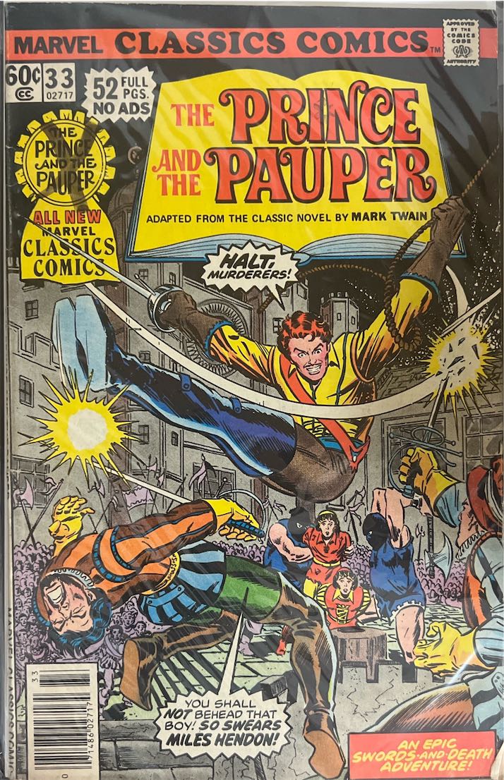 Marvel Classics Comics, #033, The Prince and the Pauper (Marvel, 1978) - Direct Sales