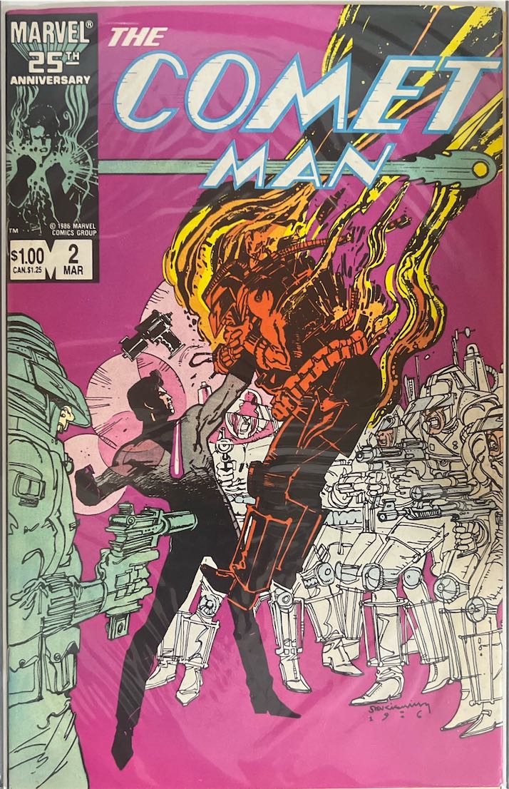 The Comet Man, #002, (Marvel, 1986) - Direct Edition