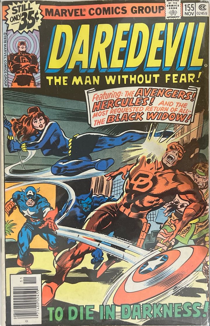 Daredevil, #155, The Man Without Fear! (Marvel, 1978) - Newsstand Edition