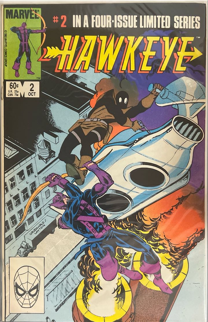 Hawkeye, #002, (Marvel, 1983) - Direct Sales