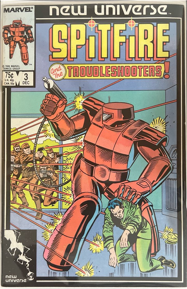 Spitfire and the Troubleshooters, #003 (Marvel, 1986) - Direct Sales