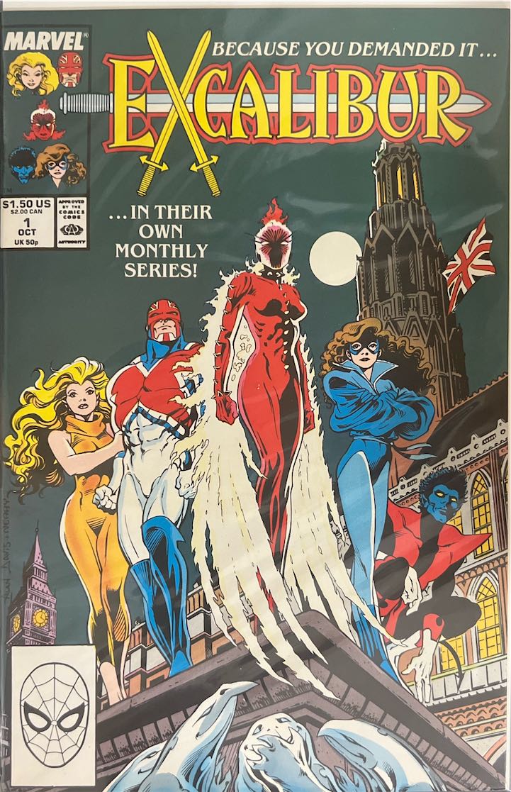 Excalibur, #001, In Their Own Monthly Series! (Marvel, 1988) - Direct Edition