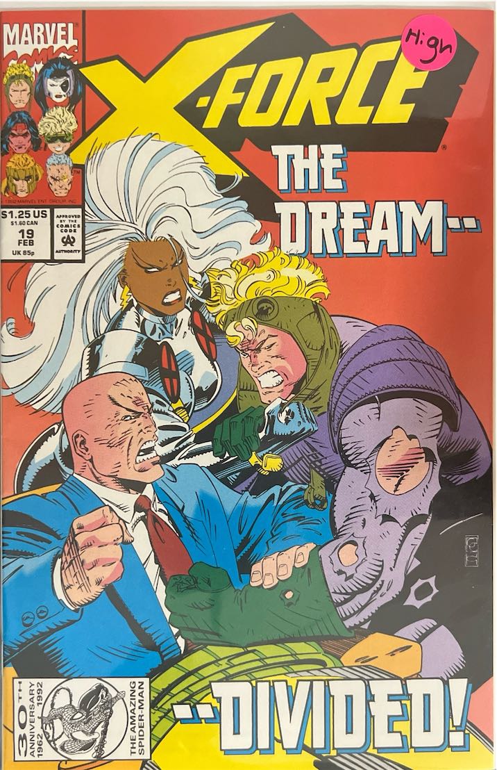 X-Force, #019, The Dream -- Divided! (Marvel, 1992) - Direct Sales