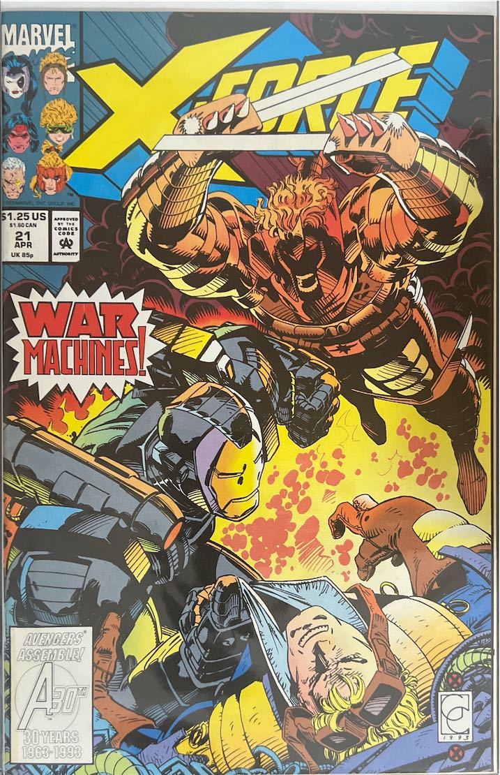 X-Force, #021, War Machines! (Marvel, 1993) - Direct Sales