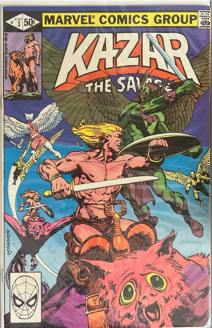 Ka-Zar The Savage, #003, (Marvel, 1981) - Direct Edition