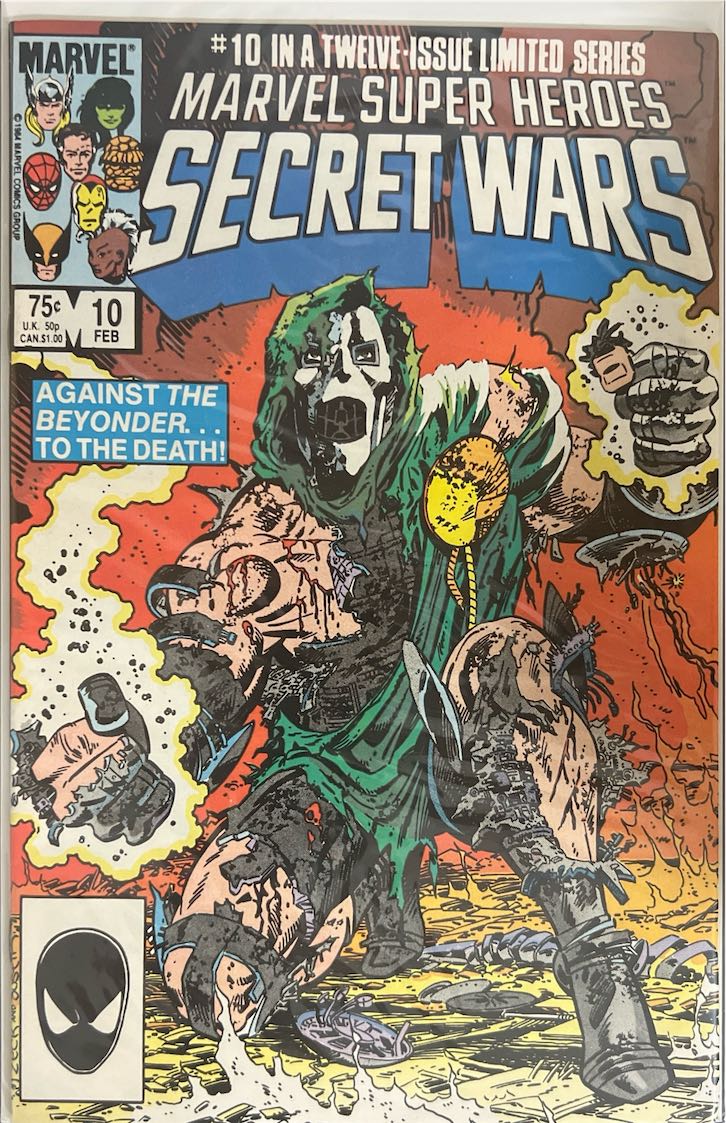 Marvel Super Heroes Secret Wars, #010, Against the Beyonder...To the Death! (Marvel, 1985) - Direct Sales