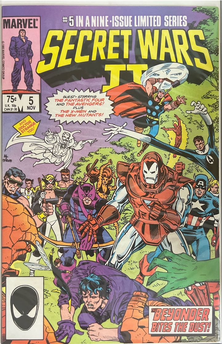 Secret Wars II, #005, "The Beyonder Bites the Dust" (Marvel, 1985) - Direct Sales