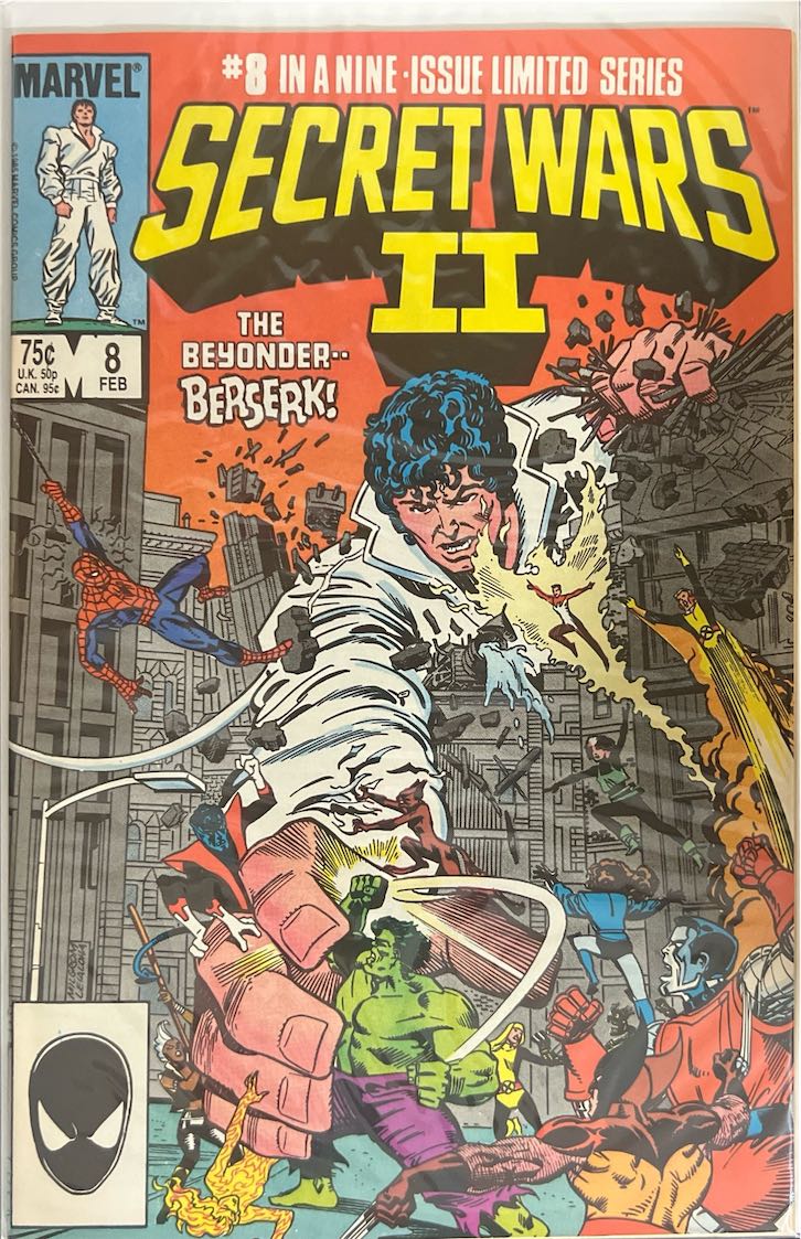 Secret Wars II, #008, The Beyonder--Berserk! (Marvel, 1986) - Direct Sales
