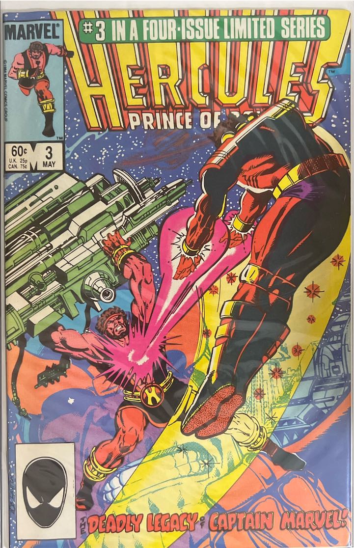 Hercules, Prince of Power, #003, The Deadly Legacy – Captain Marvel (Marvel, 1982) - Direct Sales