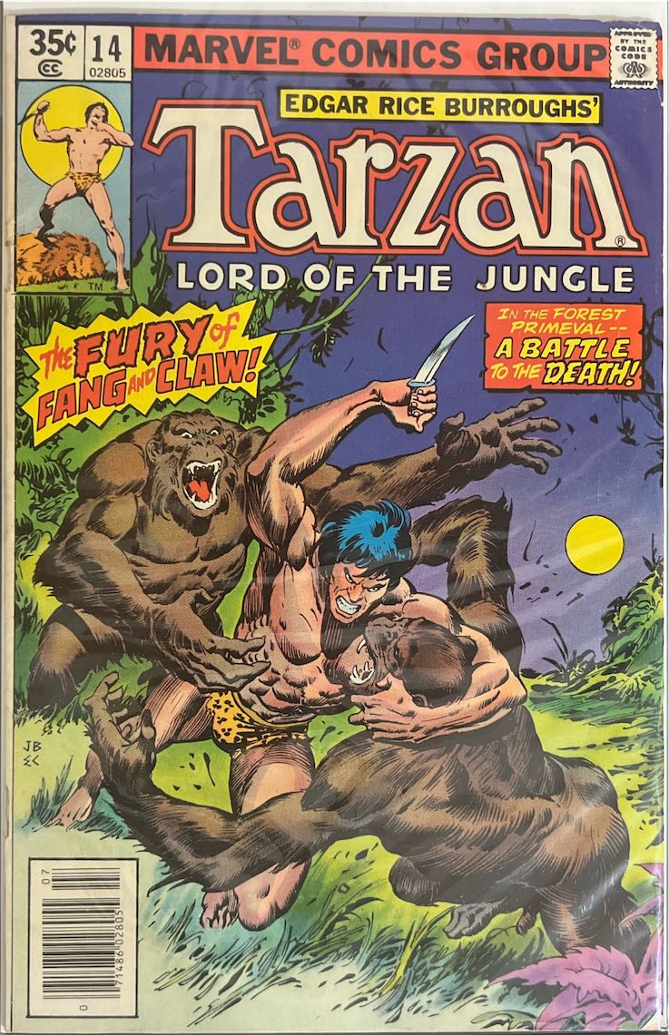 Tarzan, Lord of the Jungle, #014, The Fury of Fang and Claw! (Marvel, 1978)