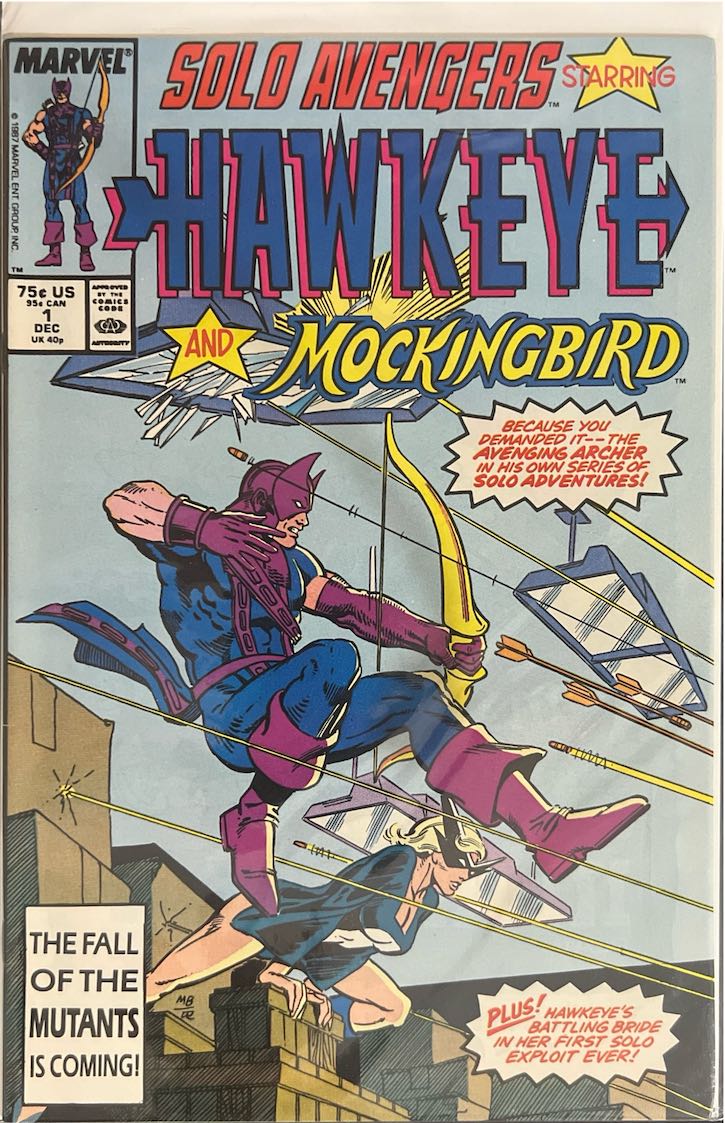 Solo Avengers, #001, Starring Hawkeye and Mockingbird (Marvel, 1987)