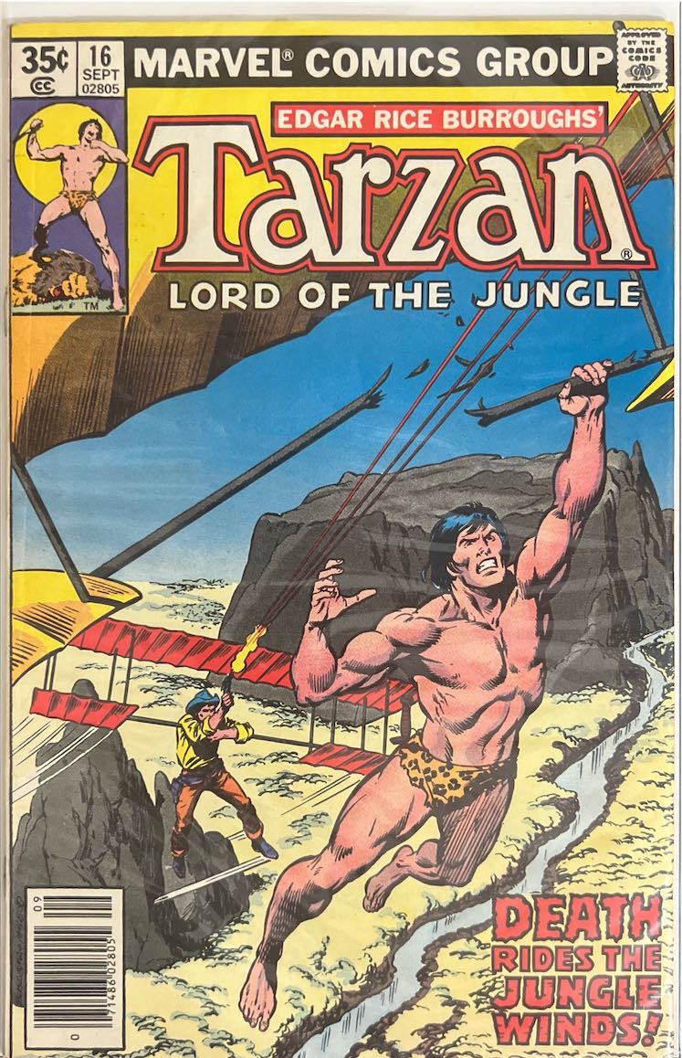 Tarzan, Lord of the Jungle, #016, Death Rides the Jungle Winds! (Marvel, 1977)