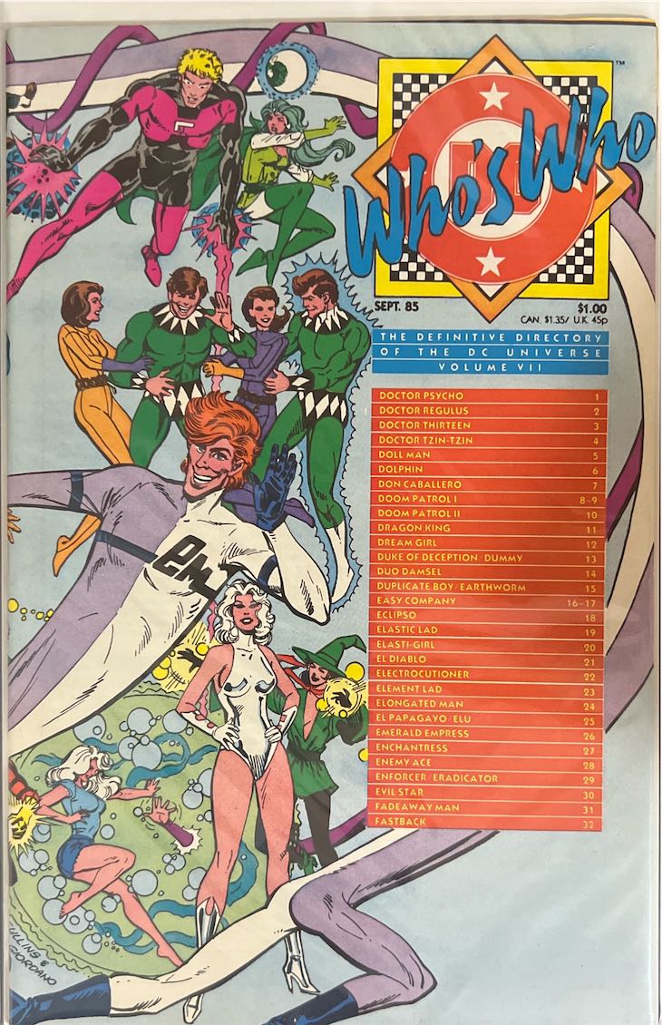 Who's Who, Vol VII, The Definitive Directory of the DC Universe (DC Comics, 1985)