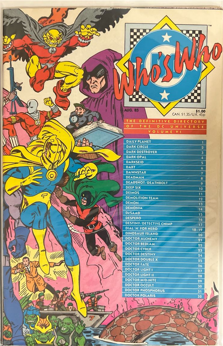 Who's Who, Volume VI, The Definitive Directory of the DC Universe (DC Comics, 1985)