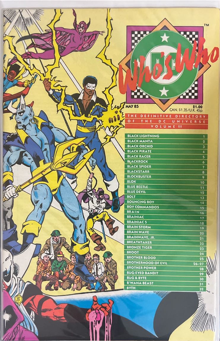 Who's Who: The Definitive Directory of the DC Universe, Vol 3 (DC Comics, 1985)