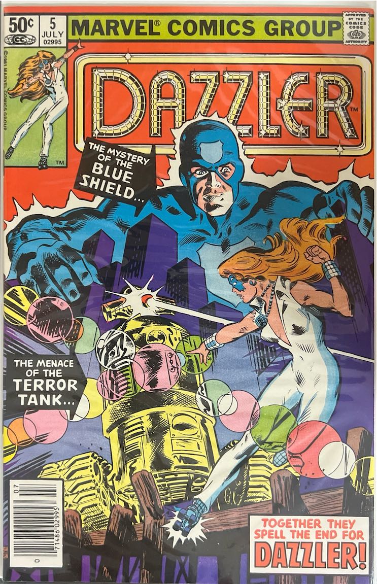 Dazzler, #005, The Mystery of the Blue Shield! (Marvel, 1981)