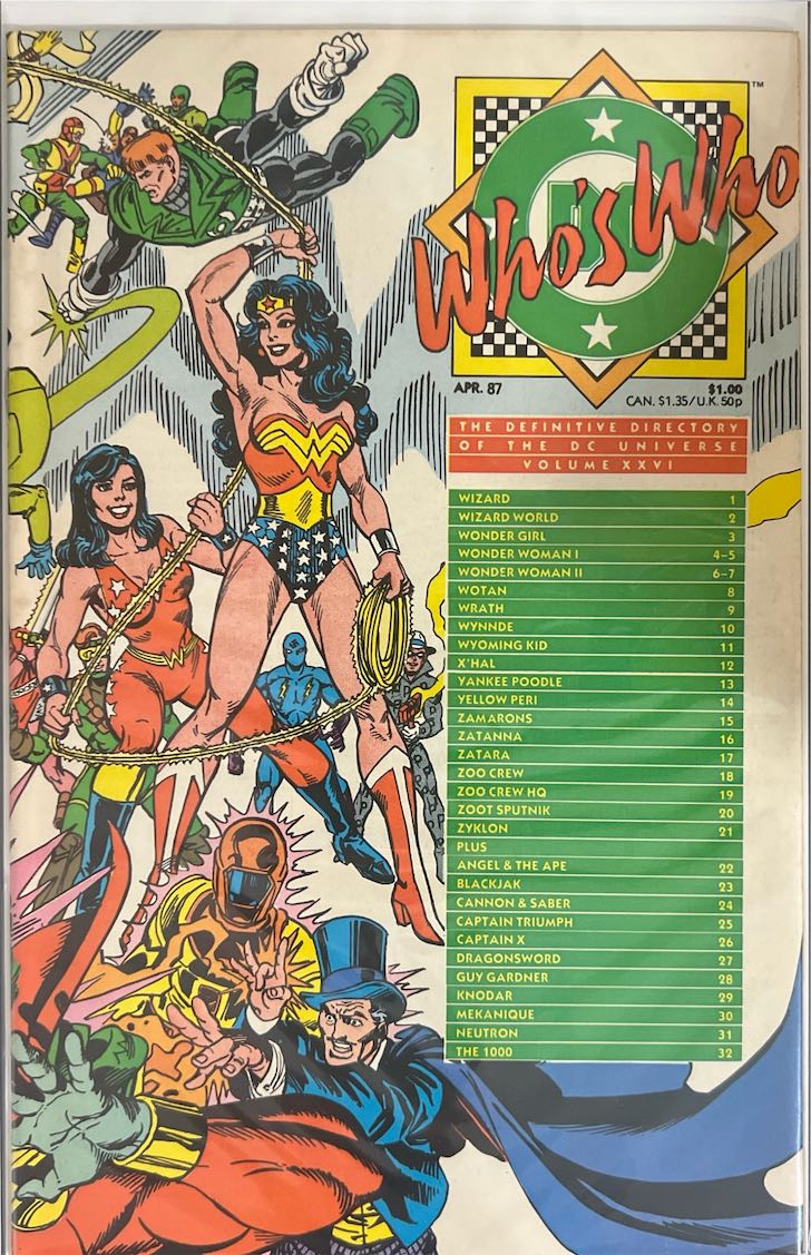 Who's Who, #026, The Definitive Directory of the DC Universe (DC Comics, 1987)