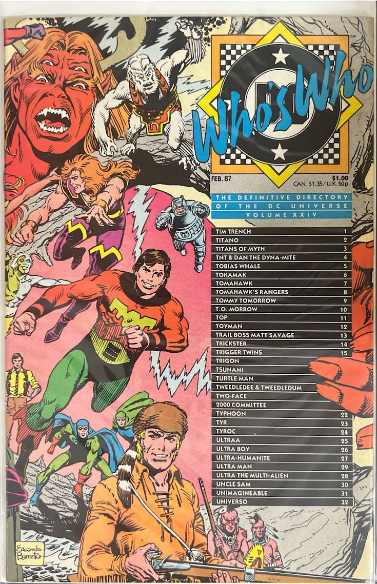 Who's Who, #024, The Definitive Directory of the DC Universe (DC Comics, Feb. 1987)