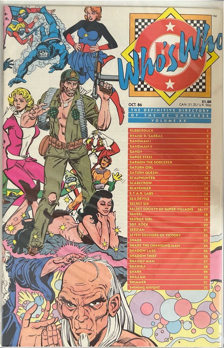 Who's Who: The Definitive Directory of the DC Universe, #020, Volume XX (DC Comics, 1986)