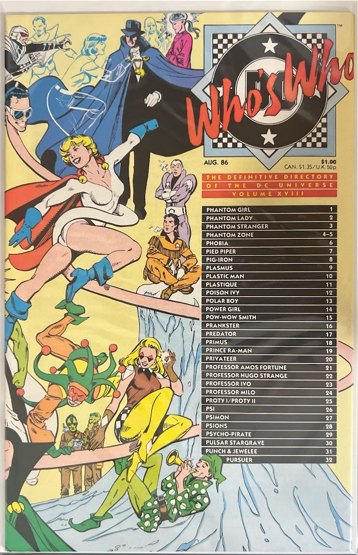 Who's Who: The Definitive Directory of the DC Universe, #018, (DC Comics, 1986)