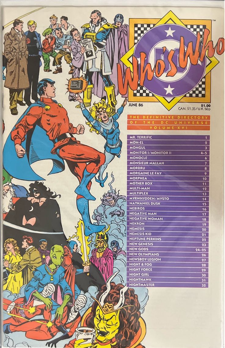 Who's Who: The Definitive Directory of the DC Universe, #016, Volume XVI (DC Comics, 1986)