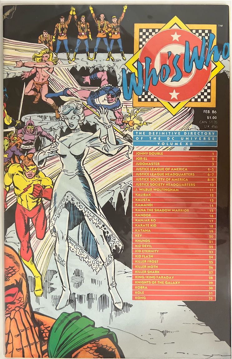 Who's Who: The Definitive Directory of the DC Universe, Volume XII (DC Comics, 1986)