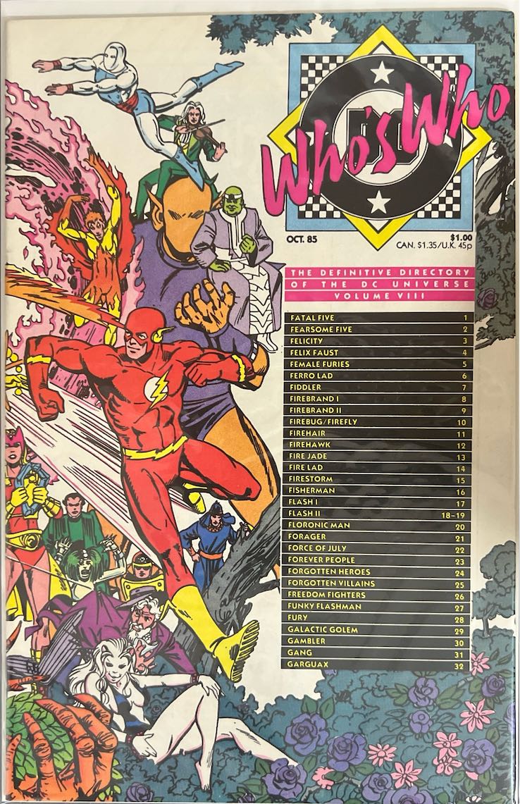 Who's Who: The Definitive Directory of the DC Universe, #008, Volume VIII (DC Comics, 1985)