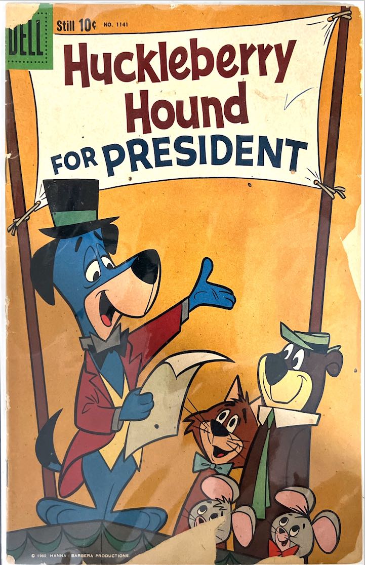 Huckleberry Hound for President, #1141 (Dell, 1960)