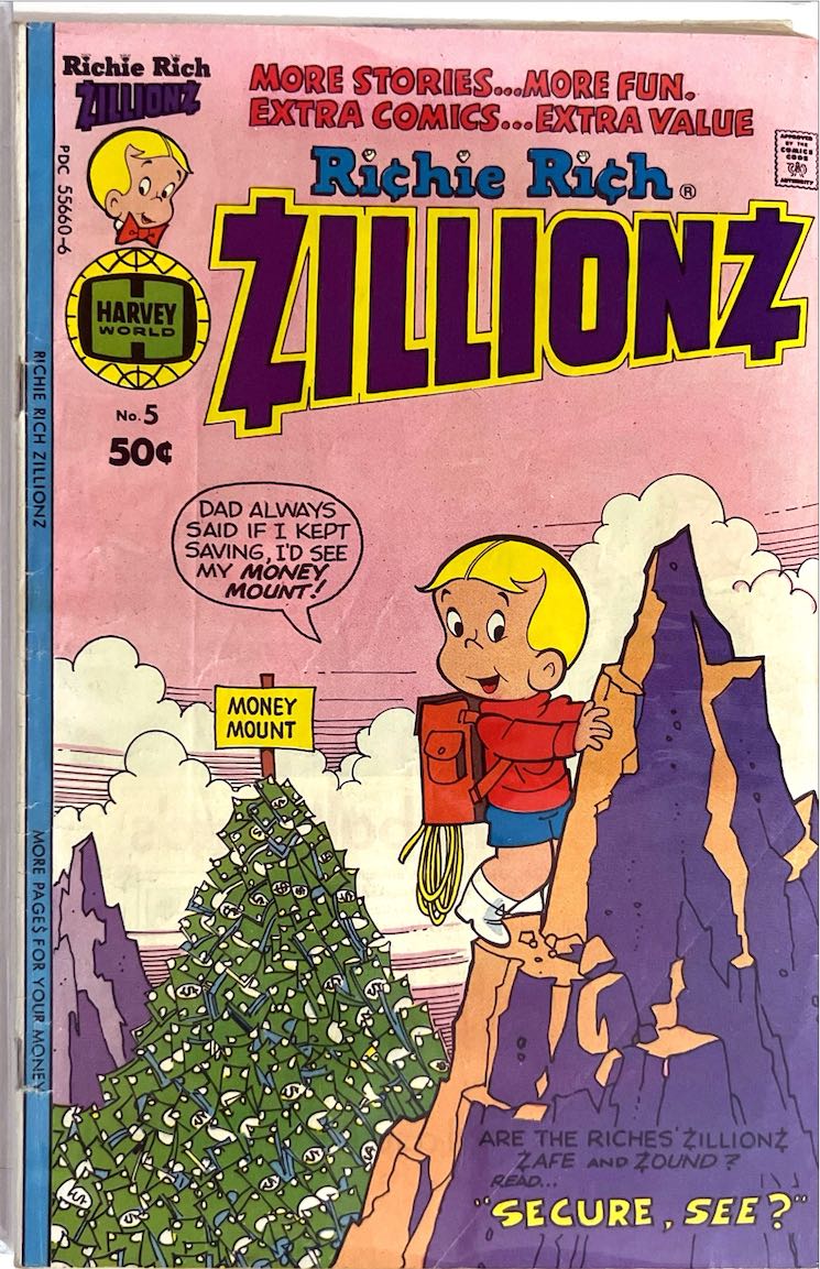 Richie Rich Zillionz, #5 (Harvey Comics, 1977)