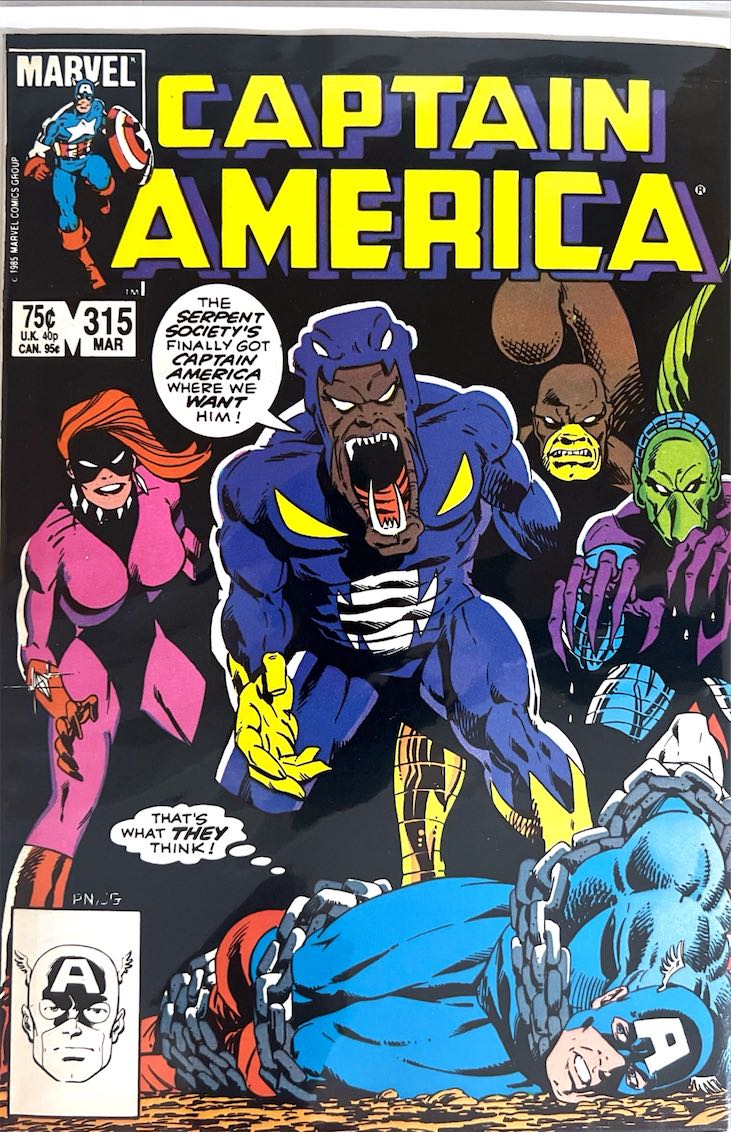 Captain America, #315 (Marvel, 1986)