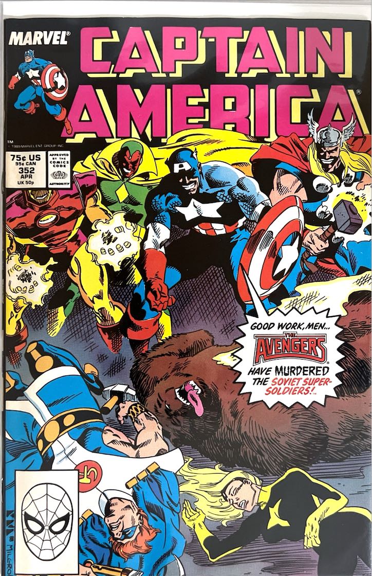 Captain America, #352 (Marvel, 1989)