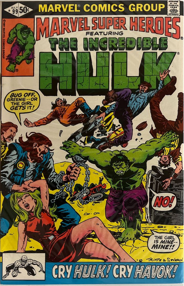 Marvel Super Heroes Featuring The Incredible Hulk, #099 (Marvel Comics, 1980)