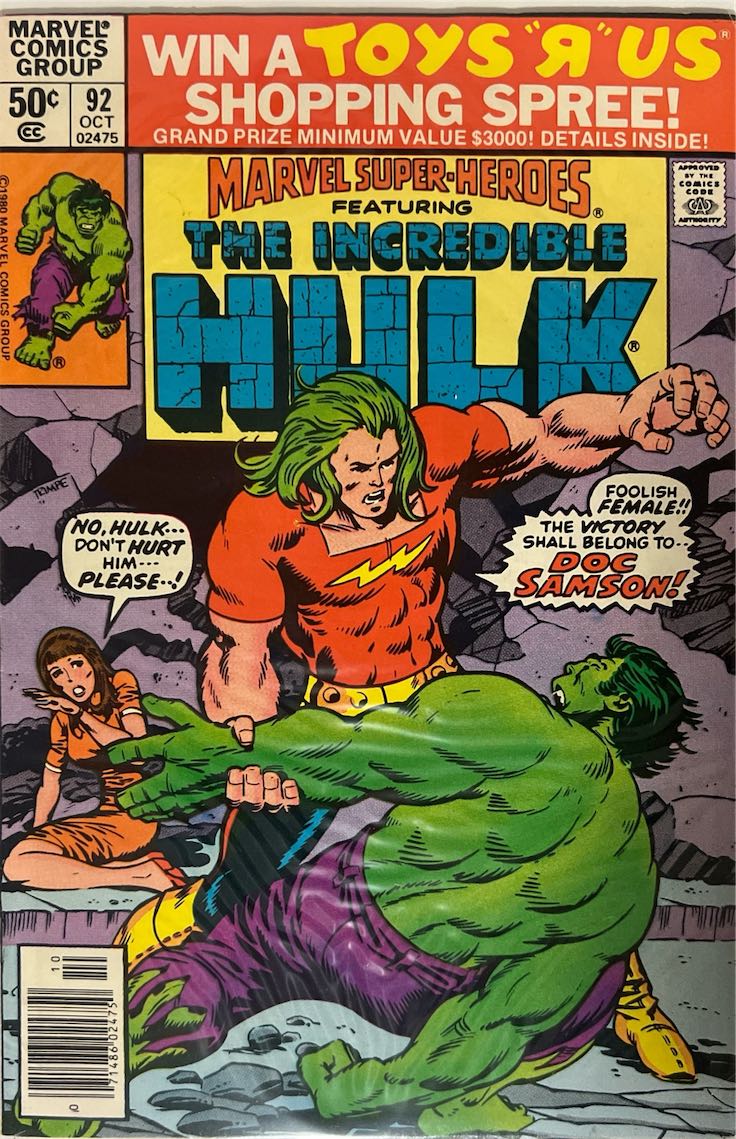 The Incredible Hulk, #092 (Marvel Comics, 1980)